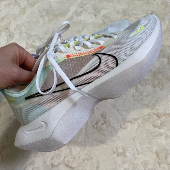 Nike Vista Lite White‎ Barely Volt Running Shoes Women's Size 9 Mesh Sneakers - Picture 8 of 16